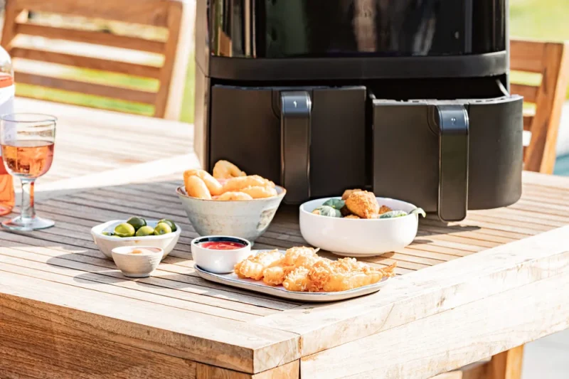 Fritel Airfryer / Hot air fryer Snacktastic 8180 Duo - 1700 W - 2 x 4.5 liters - Image 2